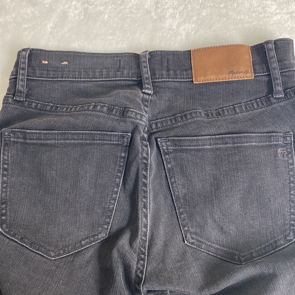 NWOT Madewell 9” High Rise Skinny Wash Black Jeans Size 24 - Picture 9 of 13